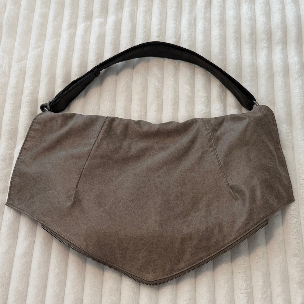 Matt and Nat Metallic Taupe Women's Shoulder Bag Contemporary Soft Faux Leather